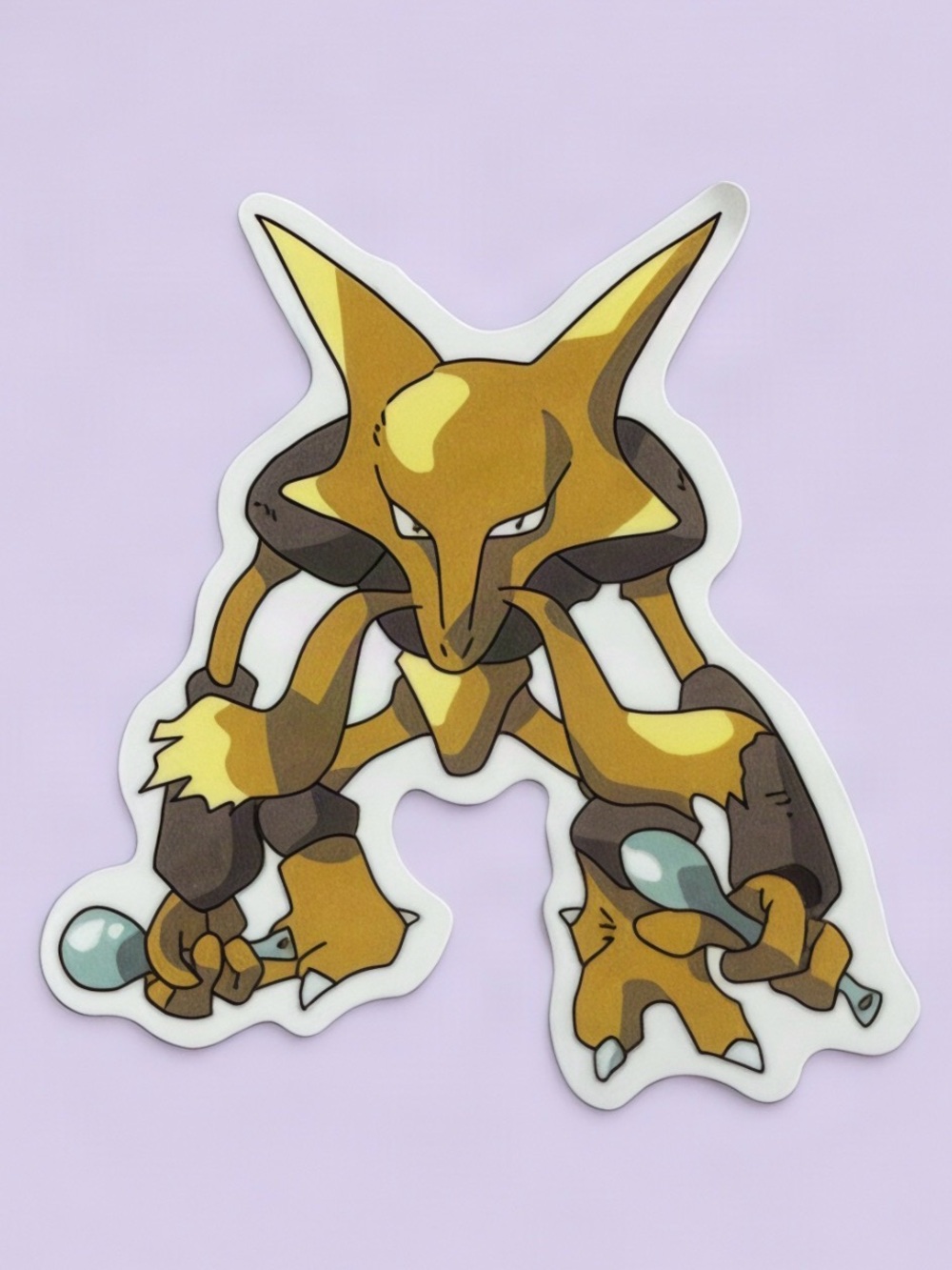 Pokémon Alakazam Sticker | Psychic Type Spoon Anime Vinyl Decal